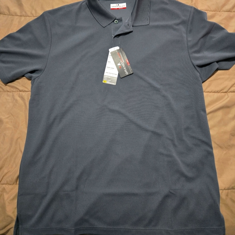 Grand Slam Charcoal Polo Shirt